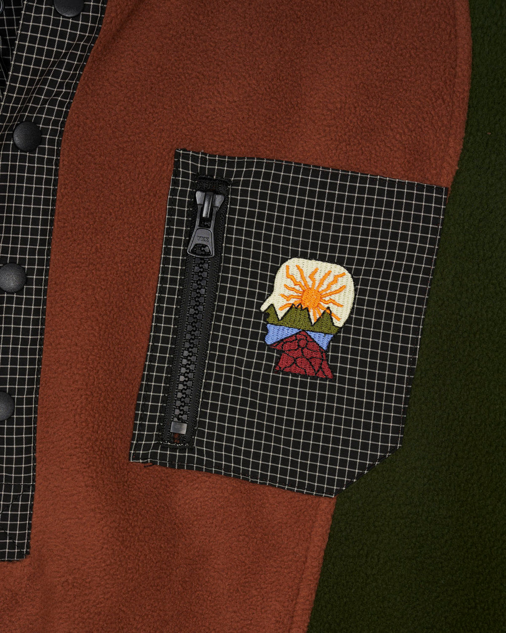 Brain Dead Equipment Ripstop Pullover Fleece Jacket - Navy 7