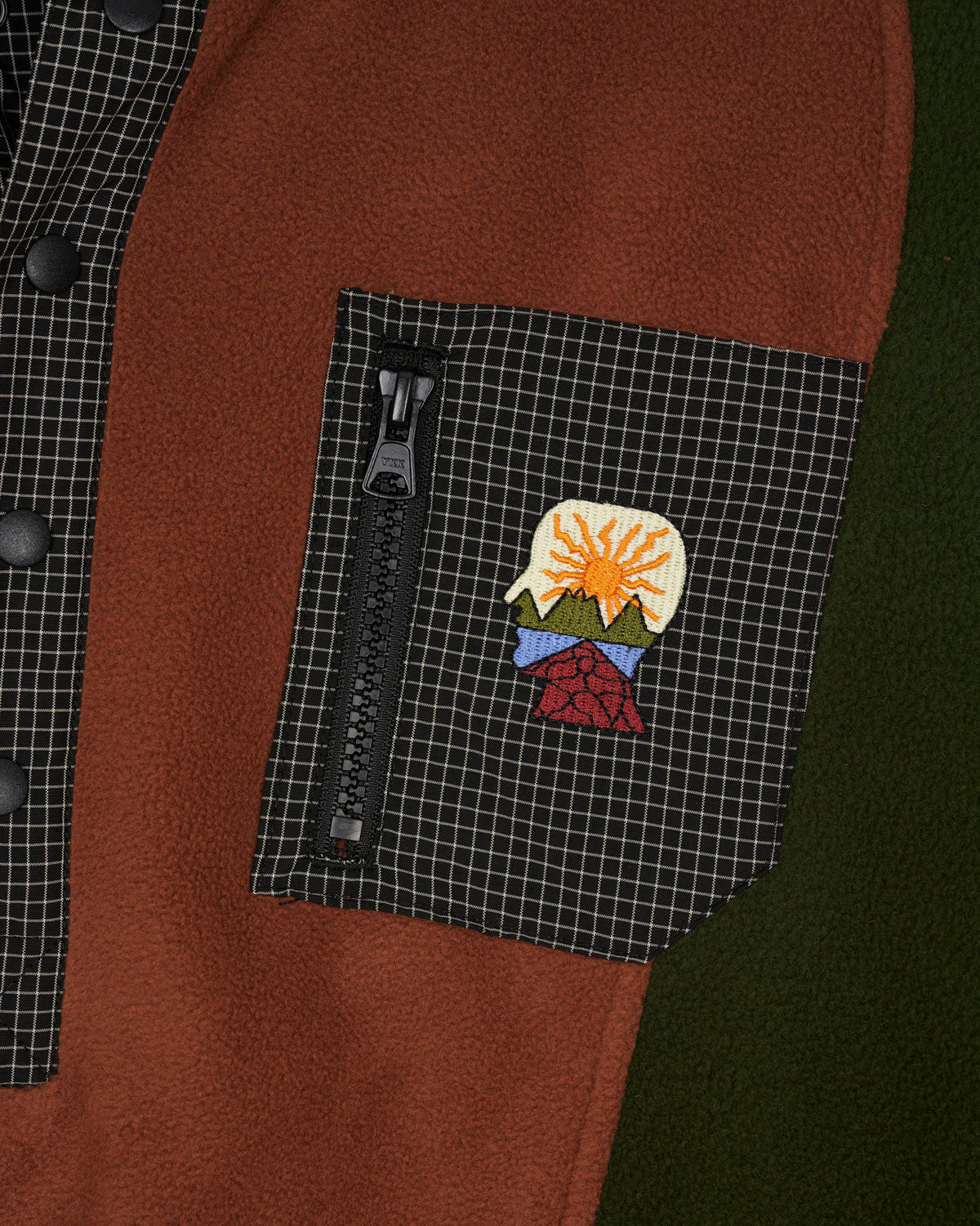 Brain Dead Equipment Ripstop Pullover Fleece Jacket - Navy 7