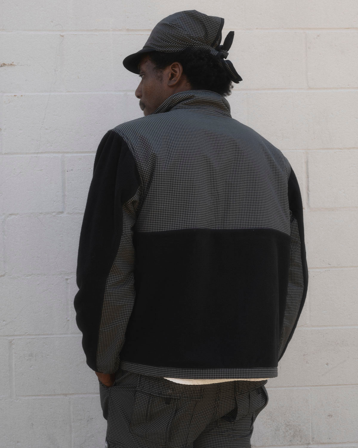 Brain Dead Equipment Ripstop Zip Fleece Jacket - Black