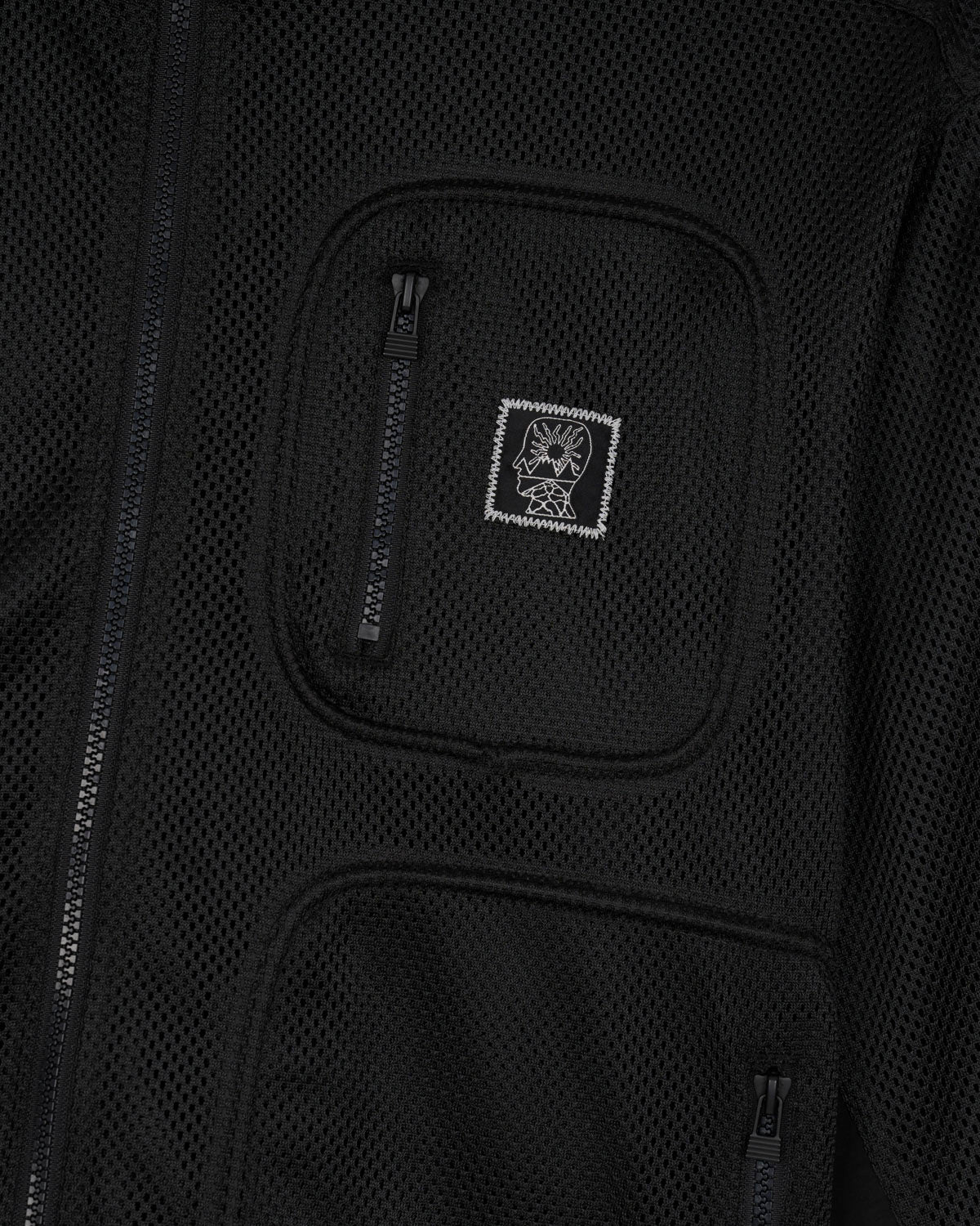 braindead Zip Jacket (最終値下げ) Brain Dead Equipment Tennis Zip Jacket - Black Mesh