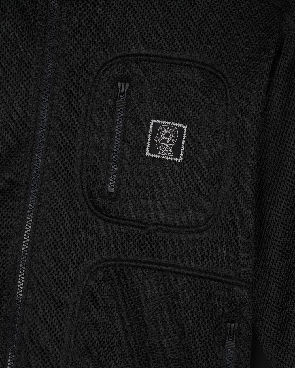 Brain Dead Equipment Tennis Zip Jacket - Black Mesh 3
