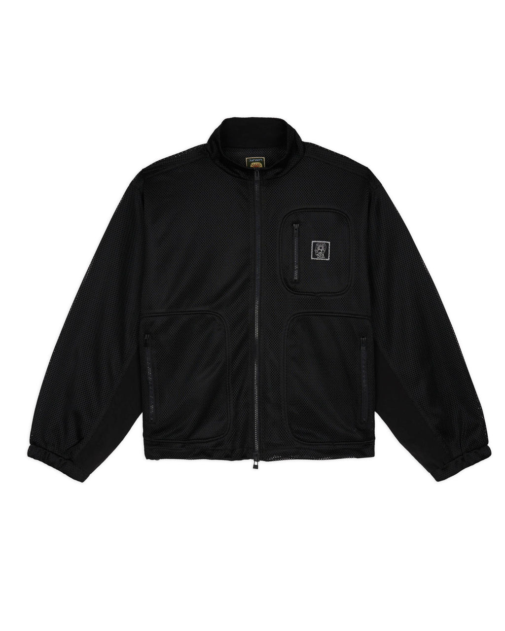 Brain Dead Equipment Tennis Zip Jacket - Black Mesh