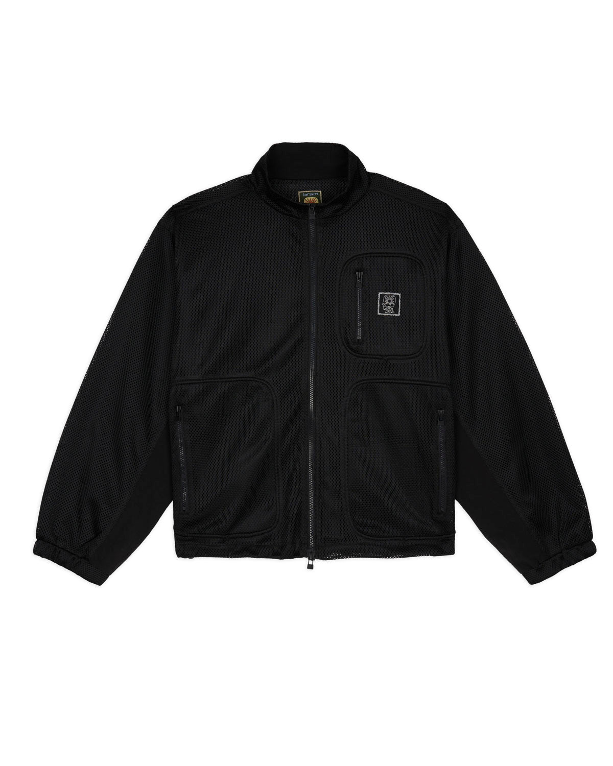 Brain Dead Equipment Tennis Zip Jacket - Black Mesh 1