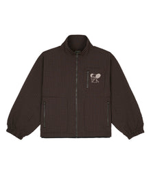 Brain Dead Equipment Tennis Zip Jacket - Chocolate