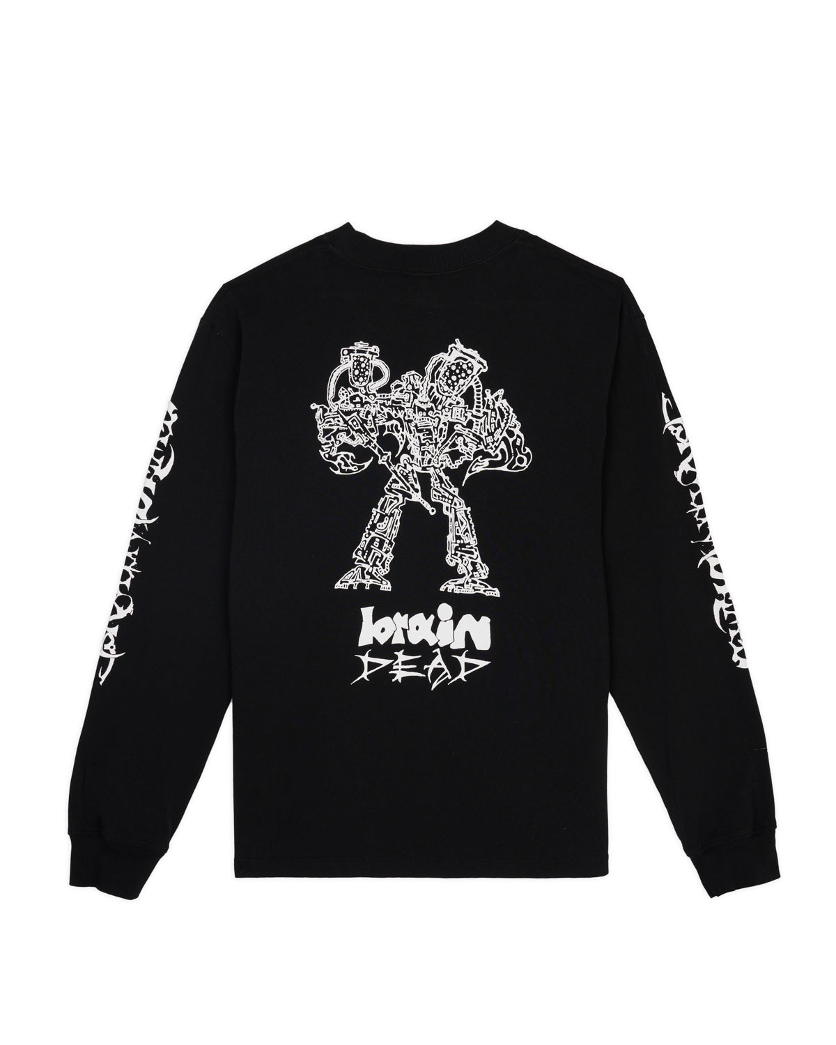 Skull Mech Long Sleeve - Black – Brain Dead