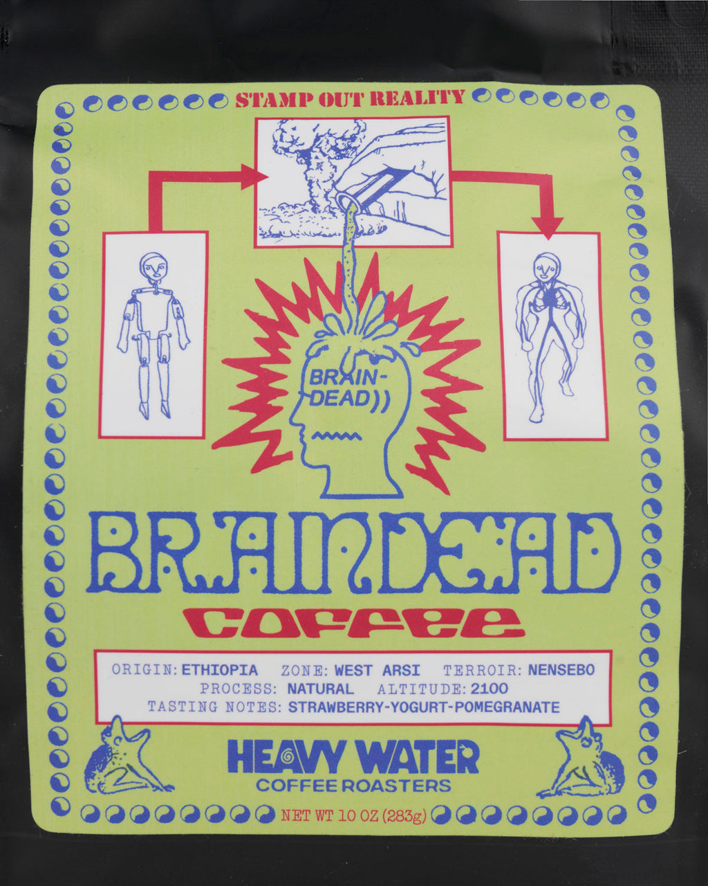 Brain Dead x Heavy Water Whole Bean Coffee - 10oz 3