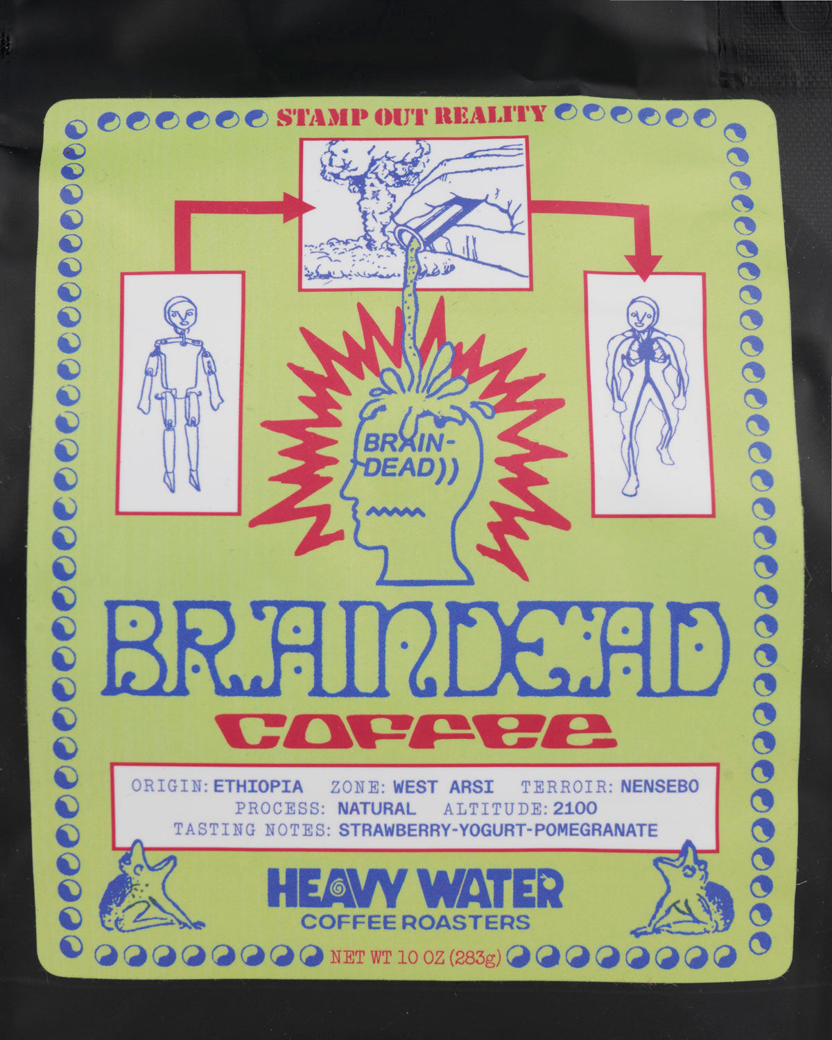 Brain Dead x Heavy Water Whole Bean Coffee - 10oz 3