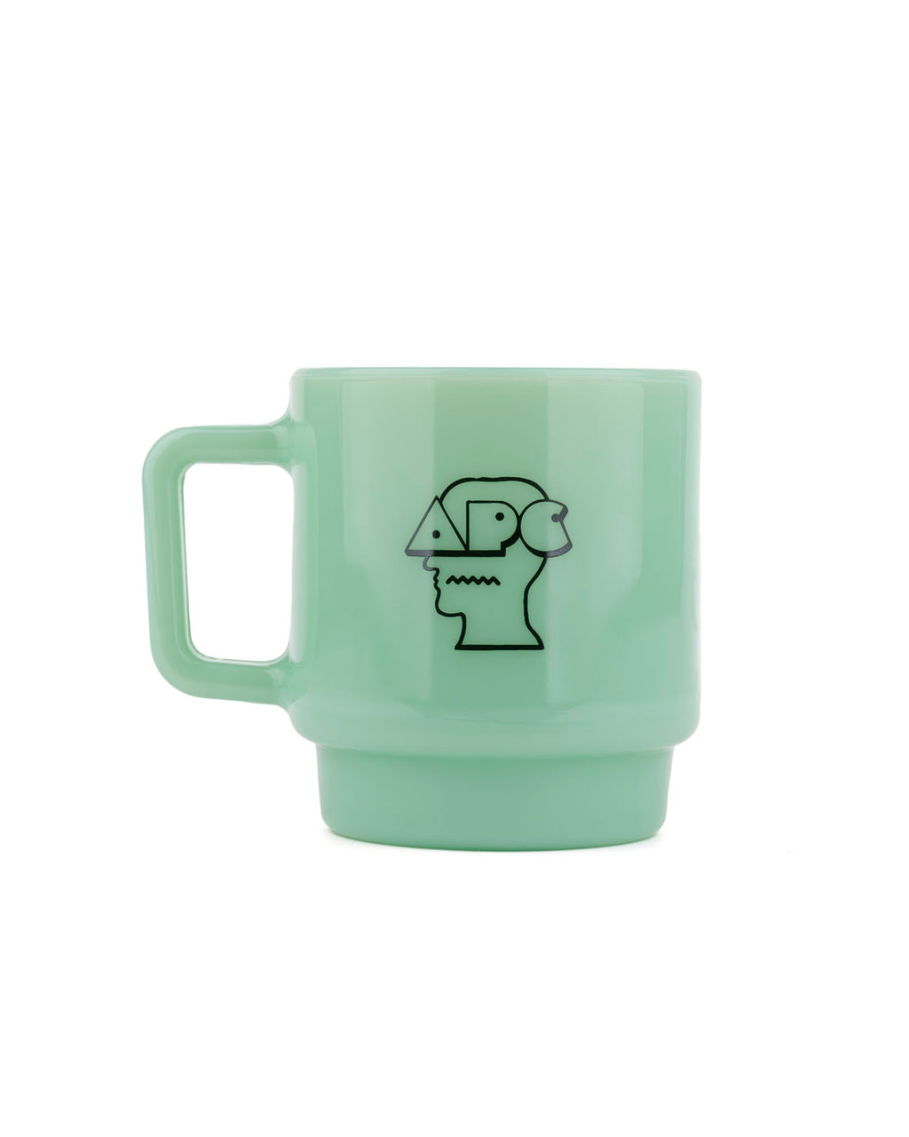 Brain Dead x A.P.C. Milk Glass Mug - Jade 3
