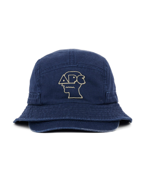 Brain Dead x A.P.C. Bucket Brim Hat - Navy