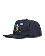 Brain Dead x A.P.C. Denim 5 Panel Hat - Indigo 3