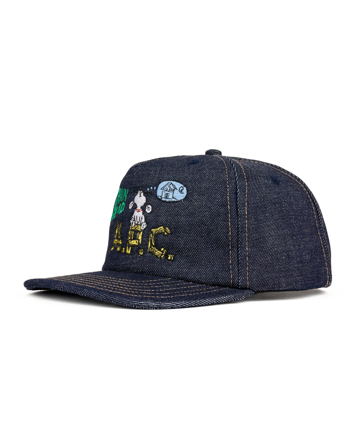 Brain Dead x A.P.C. Denim 5 Panel Hat - Indigo 3