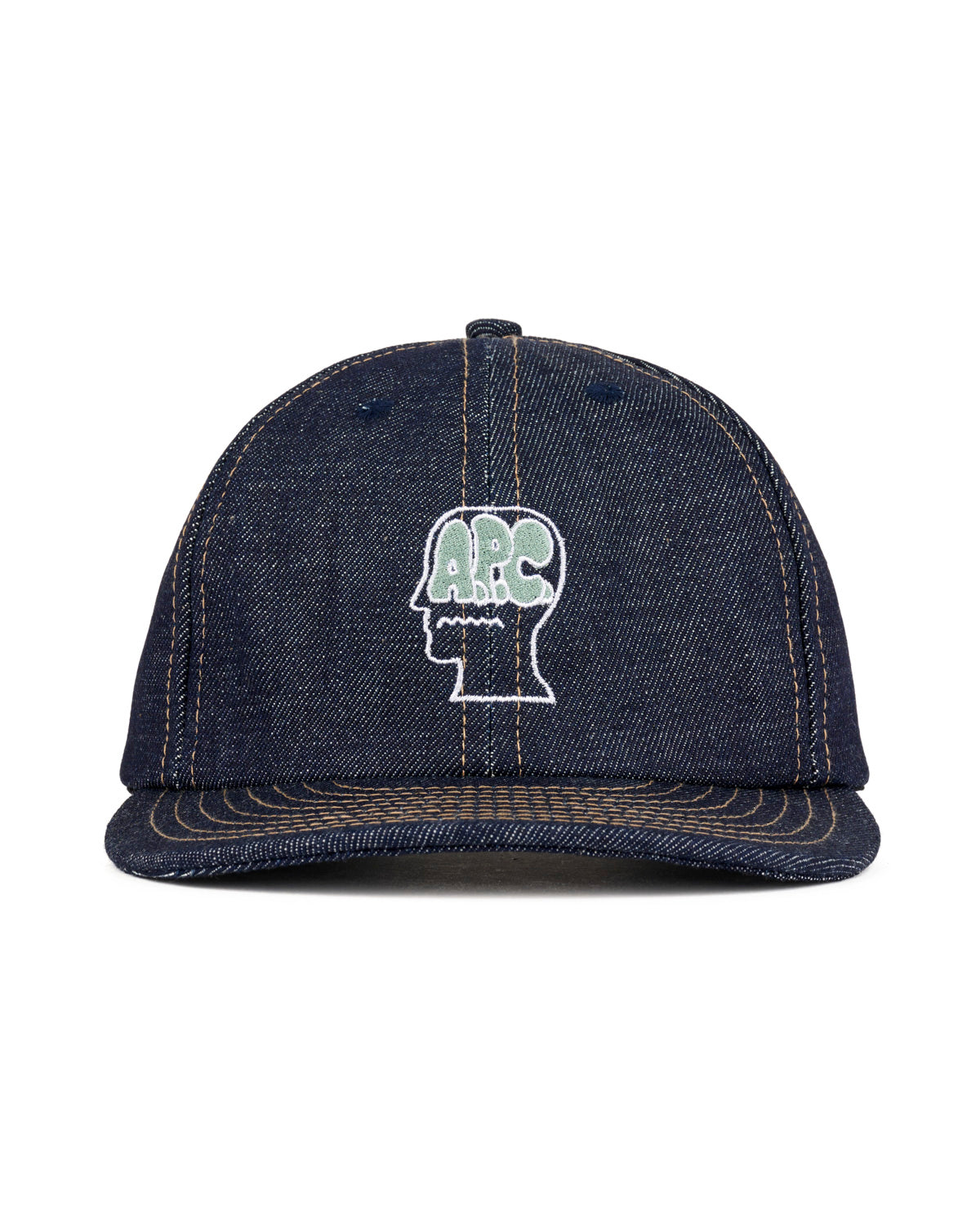 Brain Dead x A.P.C. Denim 6 Panel Hat - Indigo 1