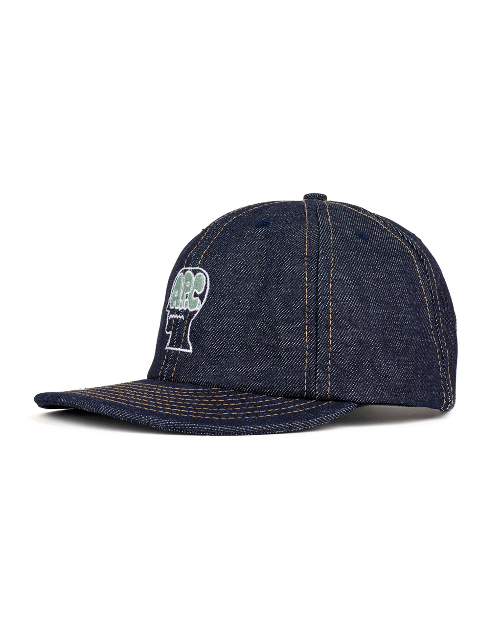Brain Dead x A.P.C. Denim 6 Panel Hat - Indigo 2