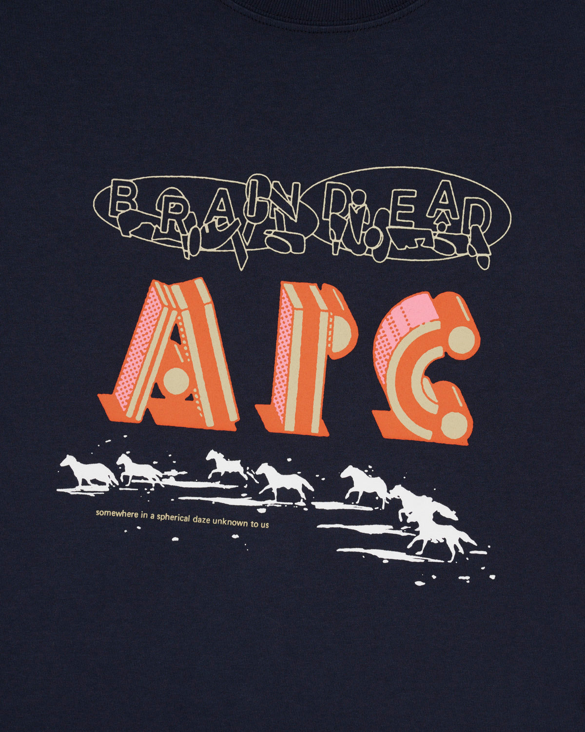Brain Dead x A.P.C. In A Daze T-shirt - Navy 2