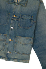 Brain Dead x A.P.C. Selvedge Chore Jacket - Washed Indigo 3