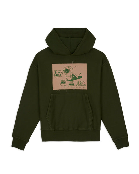 Brain Dead x A.P.C. Stomp Hoodie - Forest