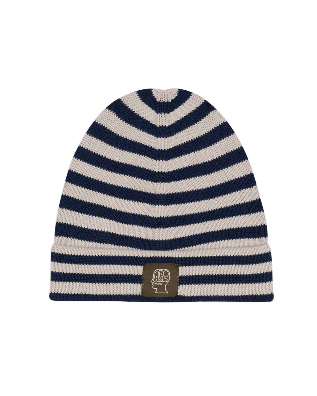 Brain Dead x A.P.C. Striped Cotton Beanie - Navy