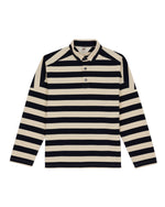Brain Dead x A.P.C. Striped Pique Polo - Navy 1