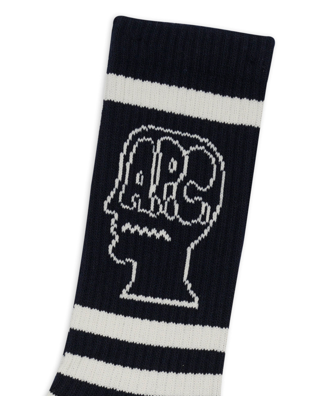 Brain Dead x A.P.C. Striped Socks - Navy 2