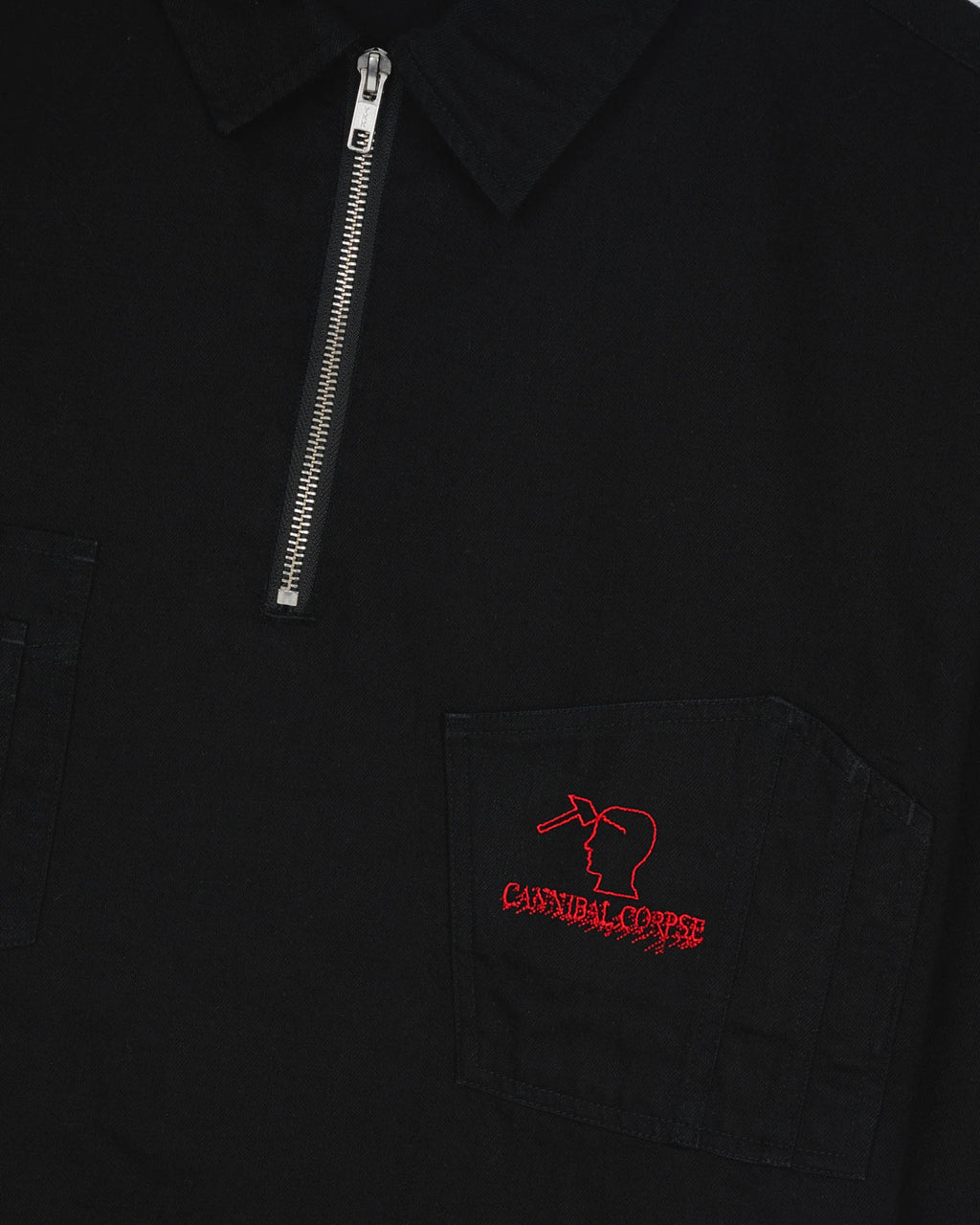 Brain Dead x Cannibal Corpse Work Shirt - Black 5