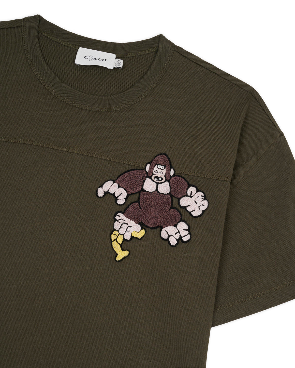 Brain Dead x Coach Cropped Football T-Shirt - Dark Grey 3
