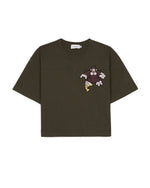 Brain Dead x Coach Cropped Football T-Shirt - Dark Grey 1