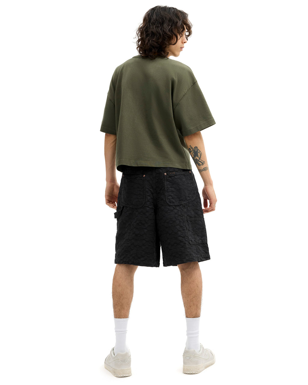 Brain Dead x Coach Cropped Football T-Shirt - Dark Grey 4