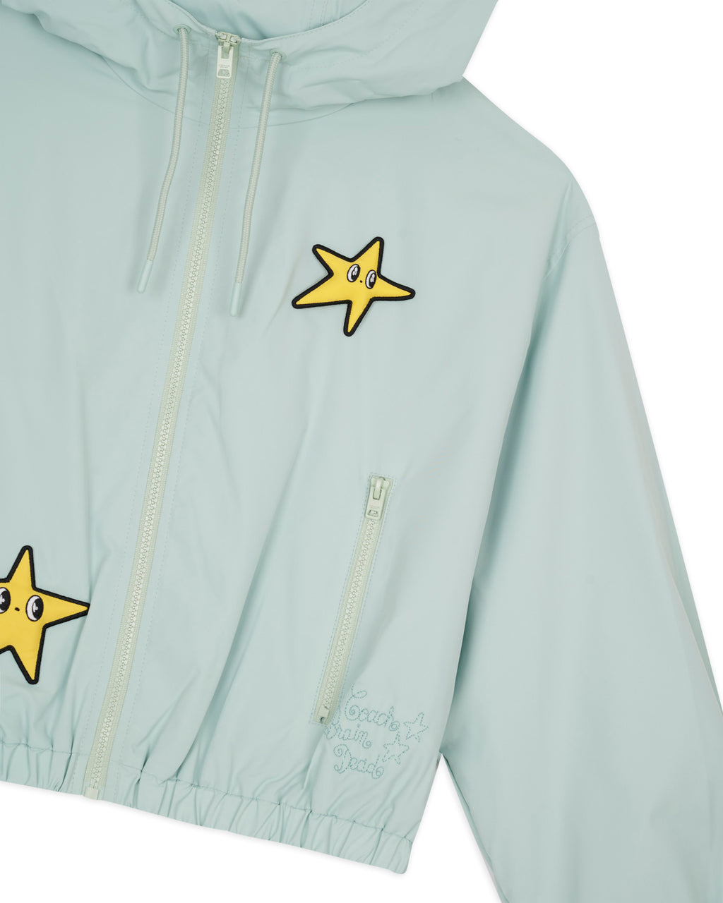 Brain Dead x Coach Cropped Star Windbreaker - Light Green 3