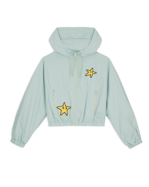 Brain Dead x Coach Cropped Star Windbreaker - Light Green