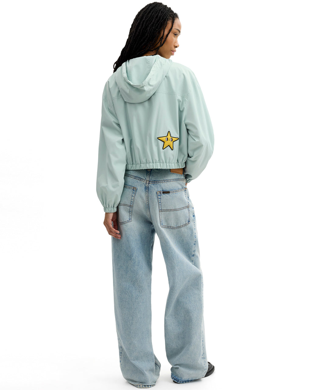 Brain Dead x Coach Cropped Star Windbreaker - Light Green 6