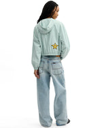 Brain Dead x Coach Cropped Star Windbreaker - Light Green 6