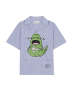 Brain Dead x Coach Crying Darby Dino Short Sleeve Button Up Shirt - Light Blue 1