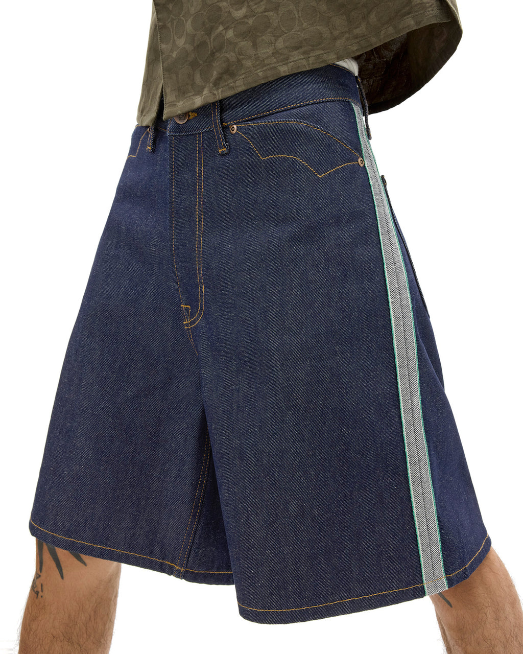 Brain Dead x Coach Denim Shorts - Dark Blue 4