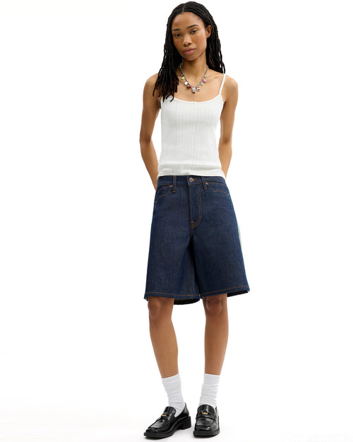 Brain Dead x Coach Denim Skater Shorts - Dark Blue 2