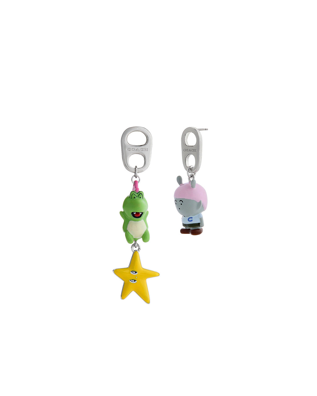 Brain Dead x Coach Drop Earrings - Silver Multi