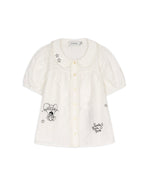 Brain Dead x Coach Embroidered Button Down Blouse - White 1