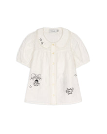 Brain Dead x Coach Embroidered Button Down Blouse - White