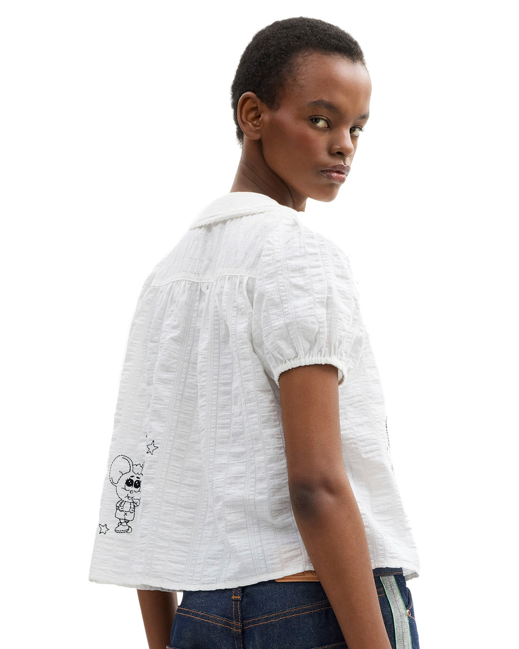 Brain Dead x Coach Embroidered Button Down Blouse - White 6