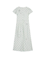 Brain Dead x Coach Embroidered Gingham Dress - Light Green 4