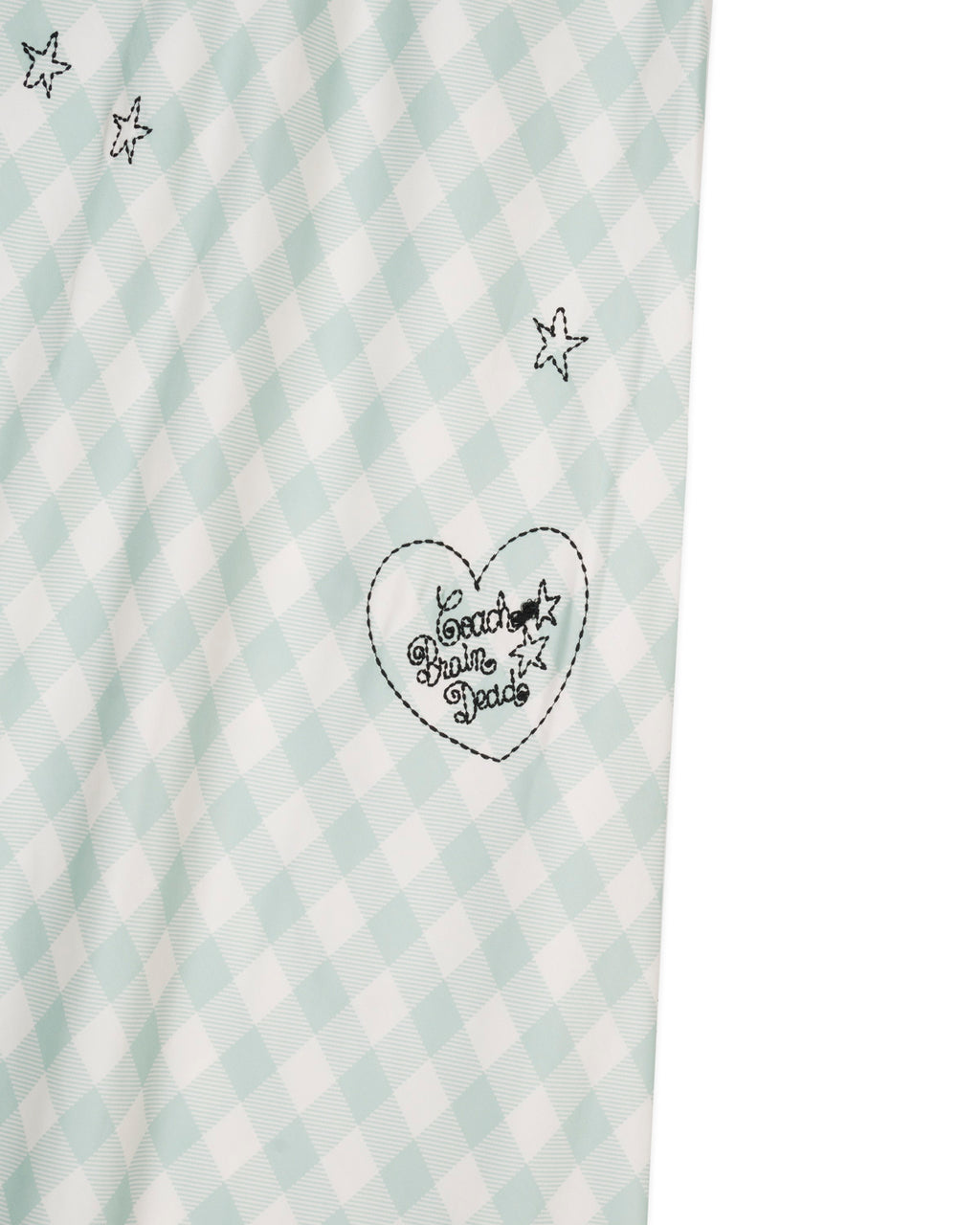 Brain Dead x Coach Embroidered Gingham Dress - Light Green 2