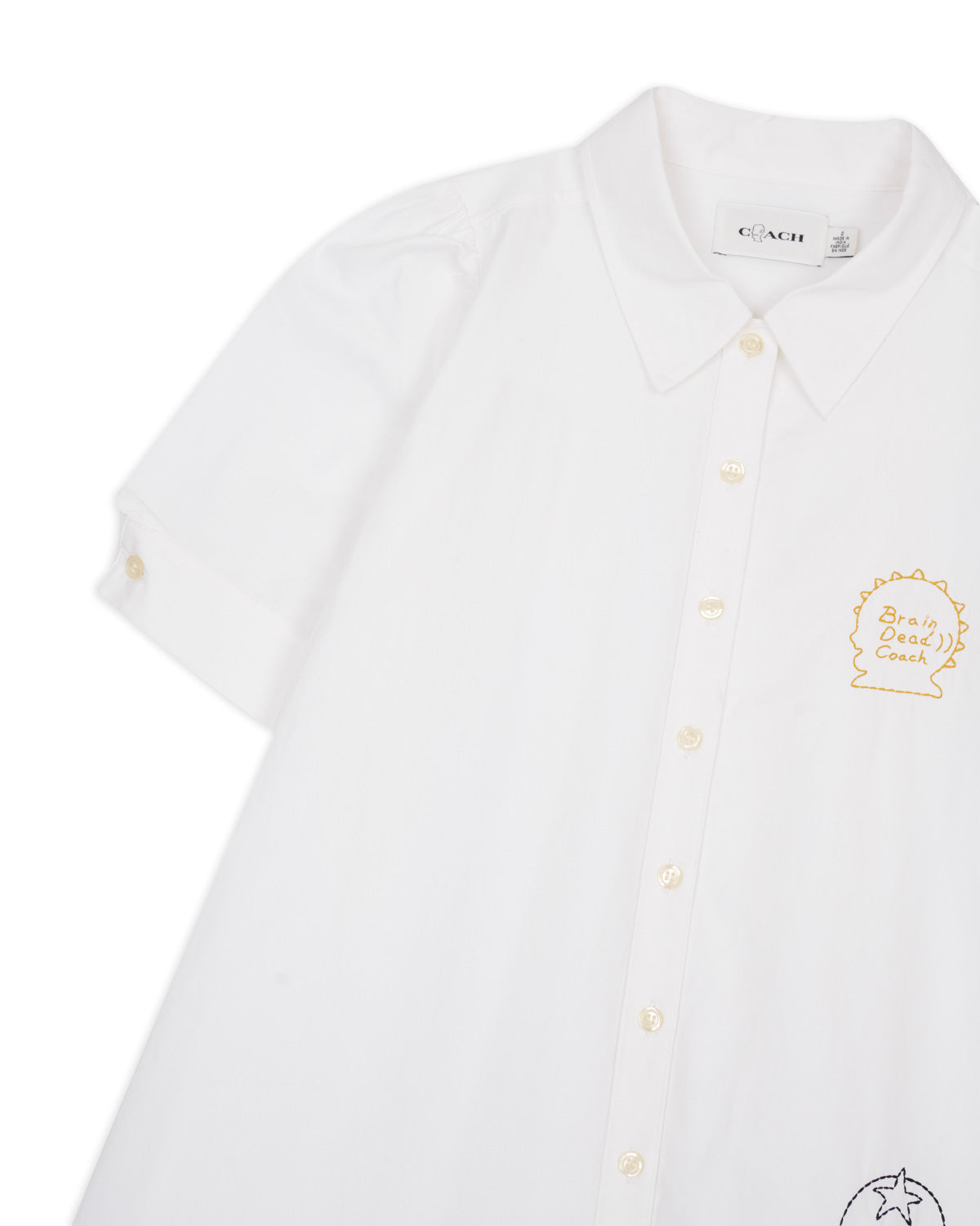 Brain Dead x Coach Embroidered Shirt Dress - White 6