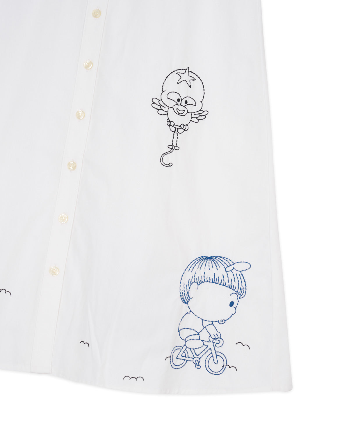 Brain Dead x Coach Embroidered Shirt Dress - White 2