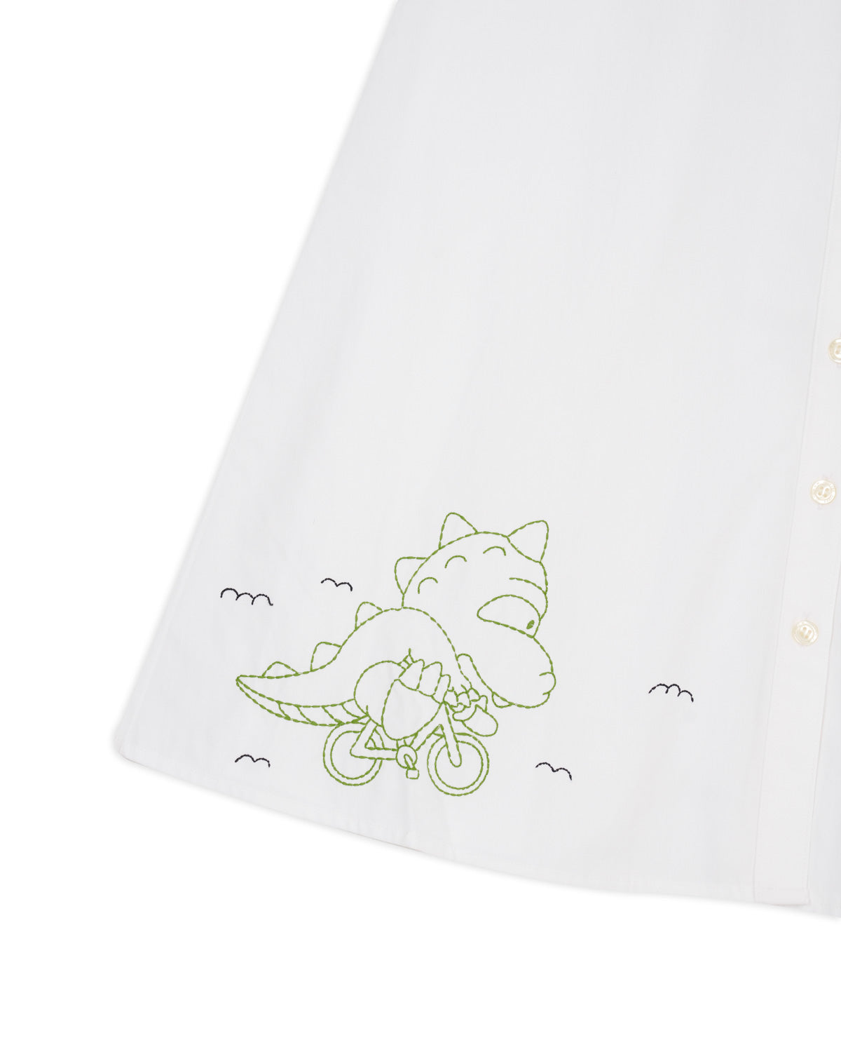 Brain Dead x Coach Embroidered Shirt Dress - White 7