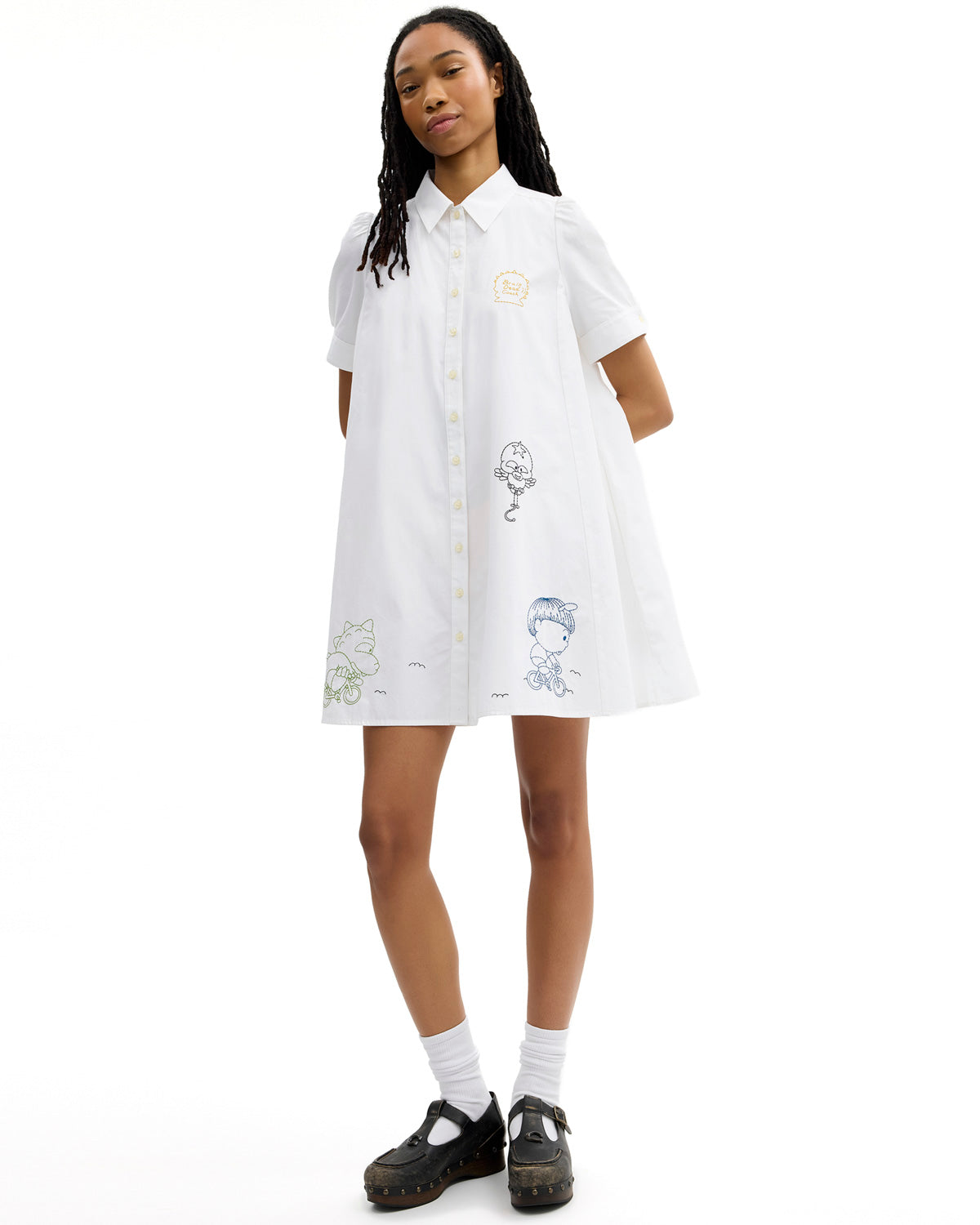 Brain Dead x Coach Embroidered Shirt Dress