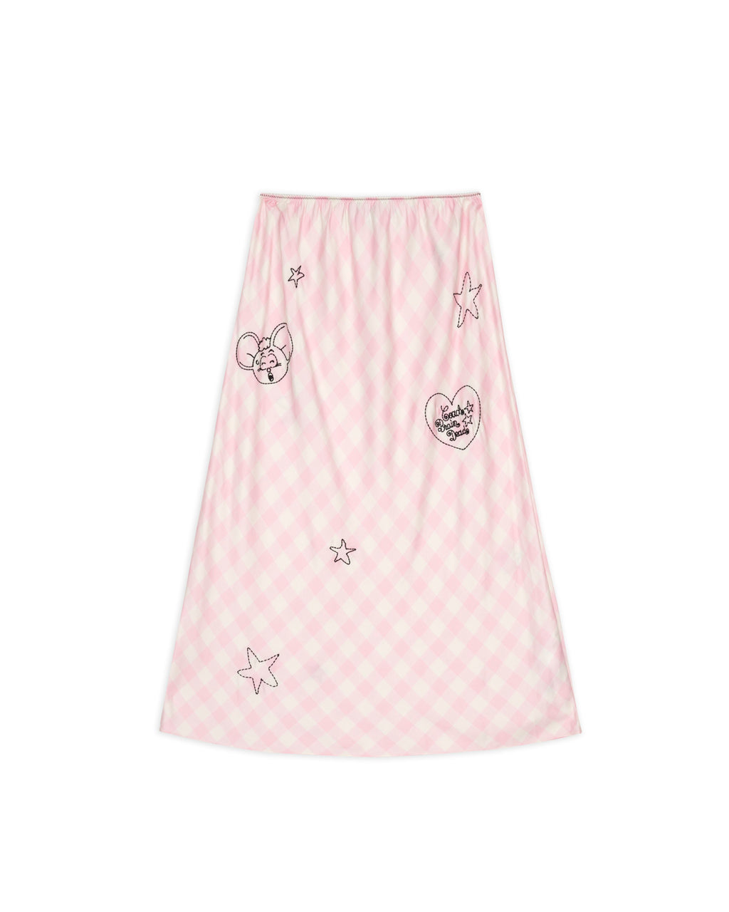 Brain Dead x Coach Embroidered Slip Skirt - Light Pink
