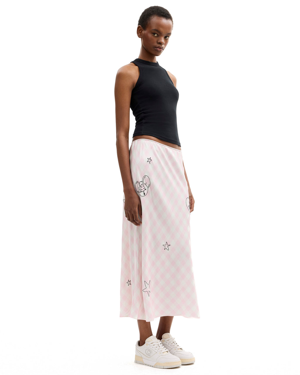 Brain Dead x Coach Embroidered Slip Skirt - Light Pink 6