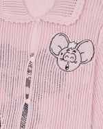 Brain Dead x Coach Intarsia Kachi Mouse Knit Cardigan - Pink 7