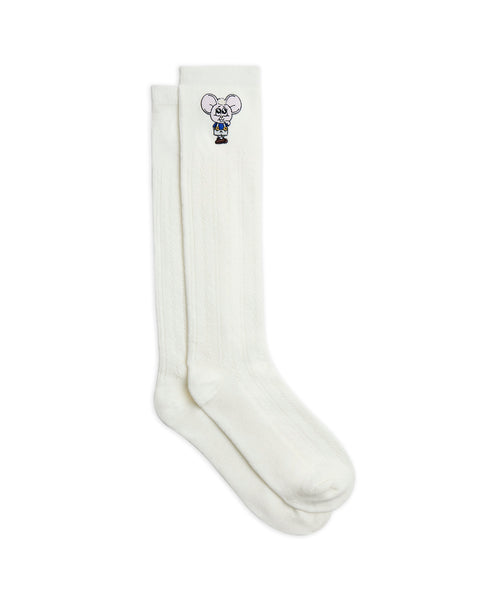 【COACH】こーすけ Brain Dead x Coach Kachi Mouse Patch Lace Socks - Ivory