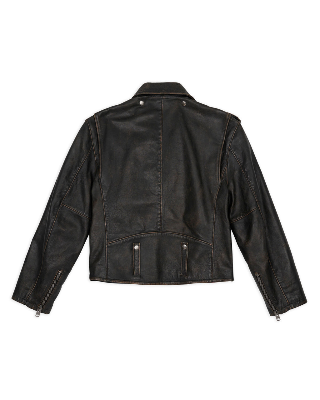 Brain Dead x Coach Leather Biker Jacket - Black 4
