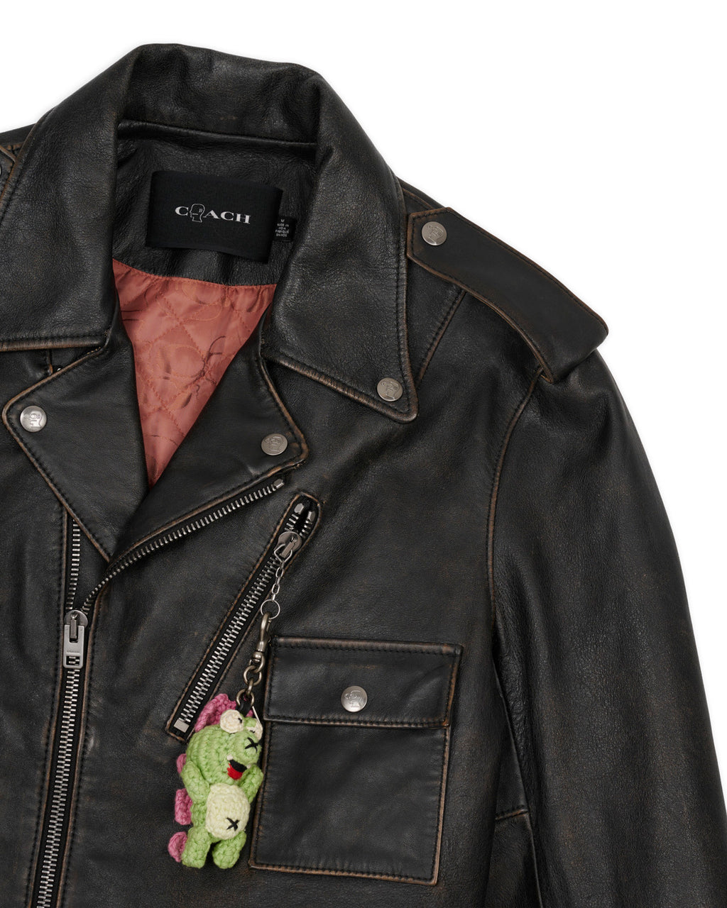 Brain Dead x Coach Leather Biker Jacket - Black 5